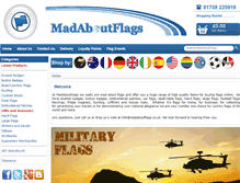 Tablet Screenshot of madaboutflags.co.uk